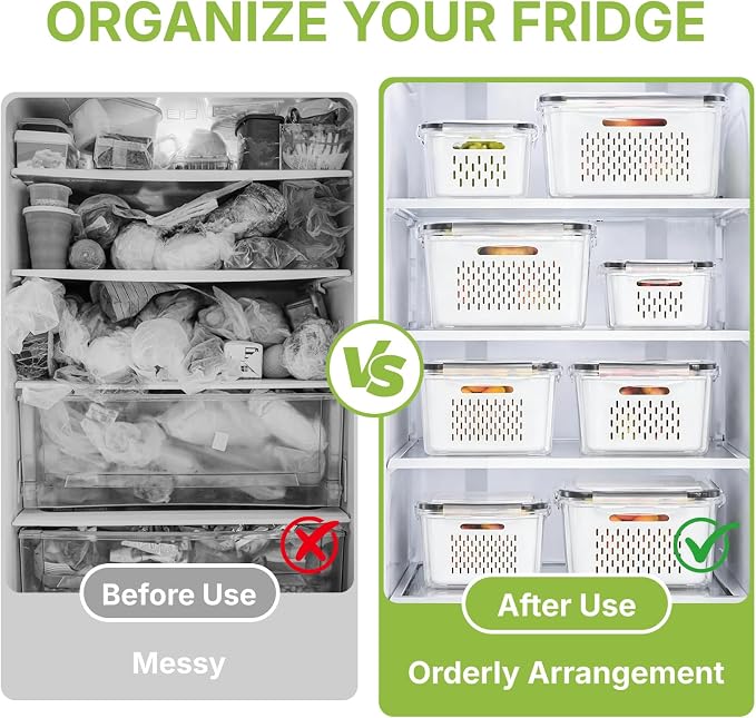 5 Pack Large Fruit Storage Containers - Image 6
