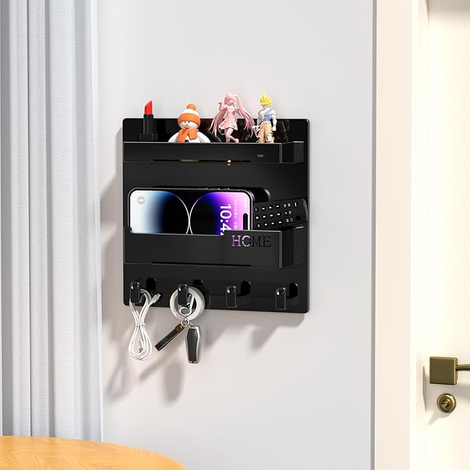Bedside Wall Organizer, Wall Mount Self Stick On, Cute Room Decor Aesthetic - Image 6