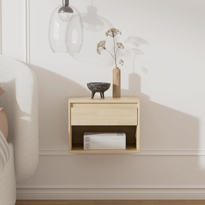 Mid Century Modern Floating Nightstand Set of 4, Wall Mounted End Table - Image 6