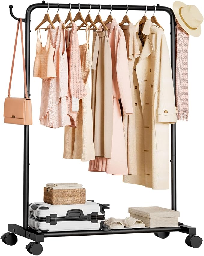 Homde Rolling Clothes Rack by Homde