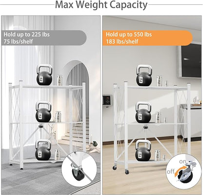 3 Tier Foldable Storage Shelf - Image 5