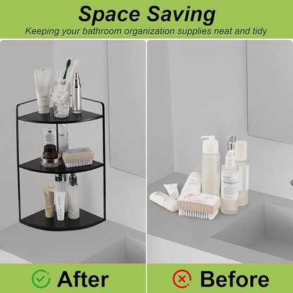 3 Tier Corner Bathroom Counter Organizer, Countertop Organizer, Vanity - Image 6