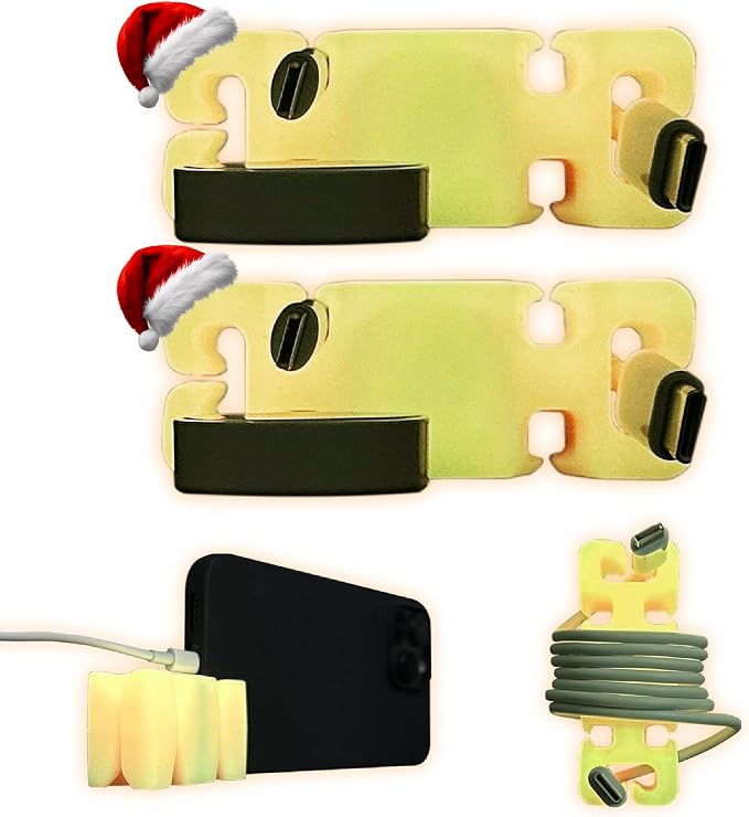 GlowBrick Stocking Stuffers for Adults Cord Management Weighted Cord Holder by CordBrick