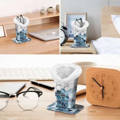 Fintie Plush Lined Eyeglasses Holder, Glasses Stand Case, Anti-scratch Glasses - Image 4