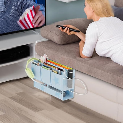 homyfort Bedside Caddy Organizer, Dual-Purpose Bedside Storage - Image 9