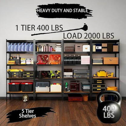 Storage Shelving Unit Heavy Duty Garage Shelves Metal Organizer Utility Rack - Image 7