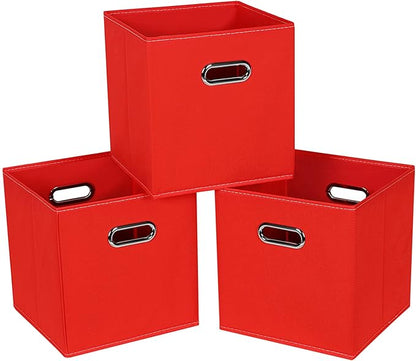 Fabric Cloth Storage Bins, Fabric Cube Bins Organizer by SEVENDOME