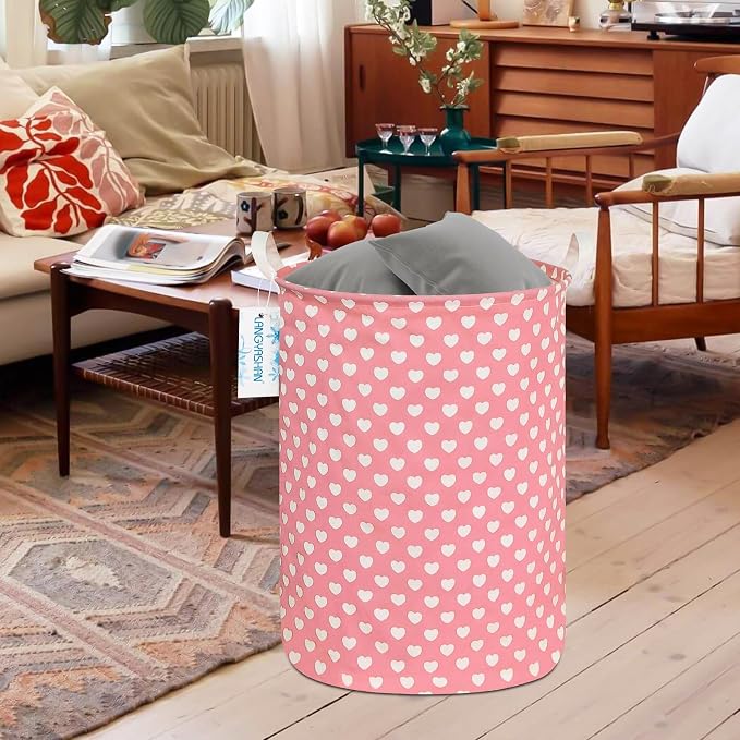 LANGYASHAN Laundry Basket Canvas Fabric Collapsible Organizer Basket - Image 5