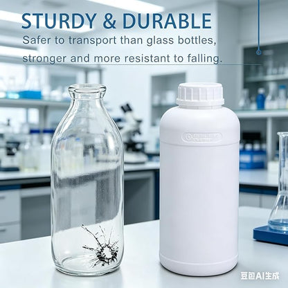 2 Pack 16 oz Fluorinated HDPE Chemical Storage Bottles - Image 5