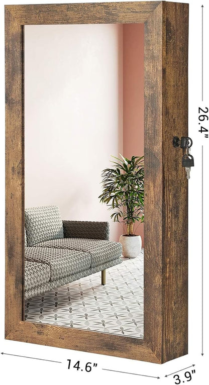 SONGMICS Lockable Jewelry Cabinet Armoire - Image 5