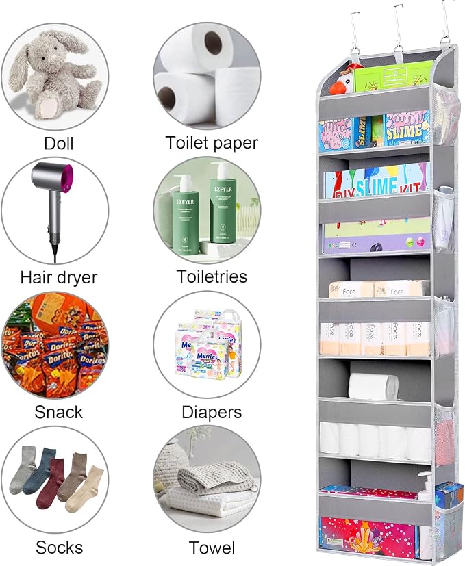 2 Pack Over The Door Storage Organizer - Image 3