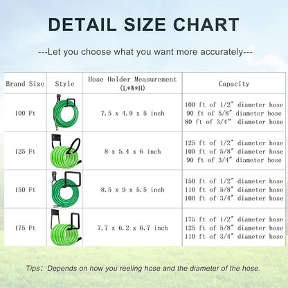 Hose Hanger, Heavy Duty Metal Hose Holder Wall Mount, Hook - Image 3