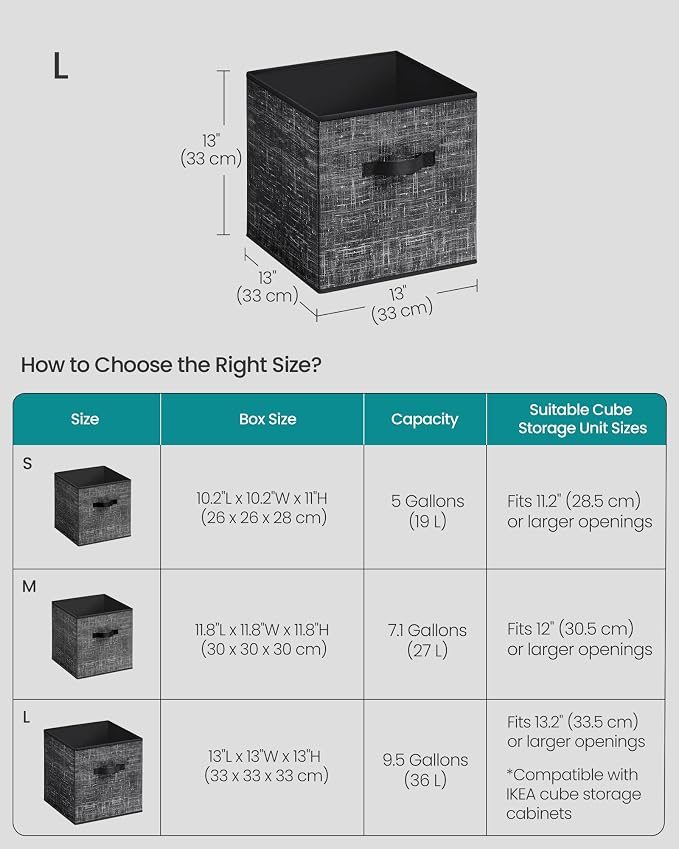 SONGMICS Storage Cubes, Closet Organizers - Image 5