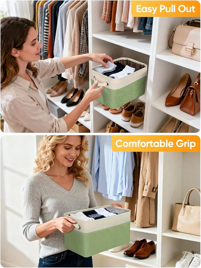 BALEINE 2 Pack Fabric Storage Bins - Image 5
