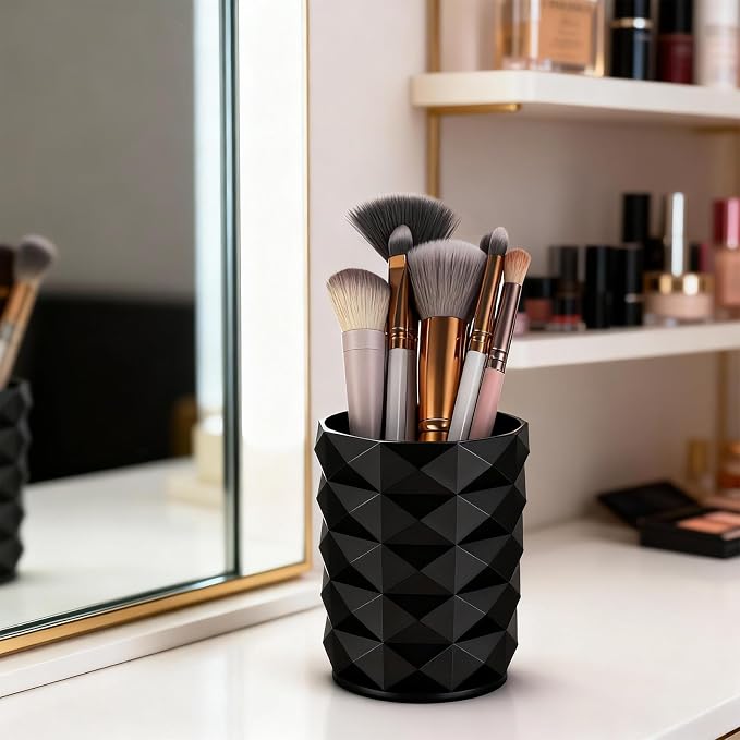 Acrylic Makeup Brush Holder Organizer, Stylish Pencil Holder - Image 5