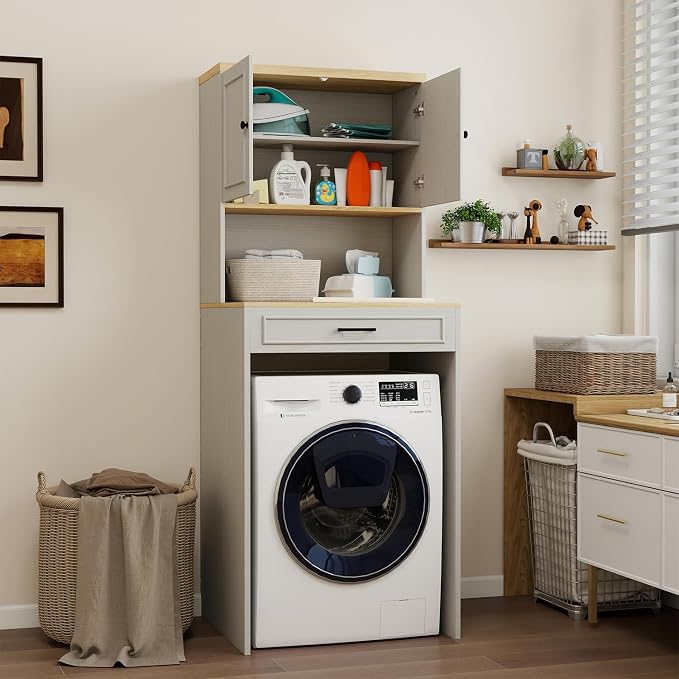 Washer Dryer Countertop with Shelf, Over The Washer or Dryer Storage Shelves - Image 3