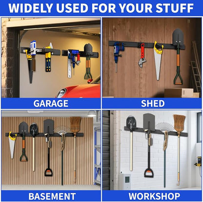 Garden Tool Organizer Wall Mount, 48inch Heavy Duty Garden Tool organizer - Image 2