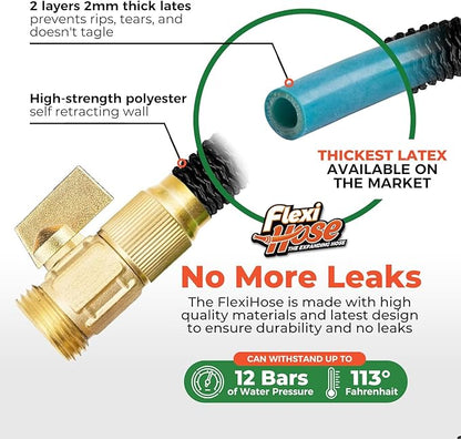 Flexi Hose Lightweight Expandable Garden Hose, 75FT -Retractable Garden Hose - Image 3