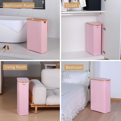 iEGrow 65L Slim Laundry Hamper, Narrow Laundry Basket - Image 4