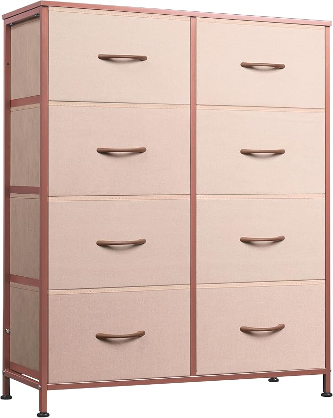 WLIVE Fabric Dresser for Bedroom, Tall Dresser by WLIVE