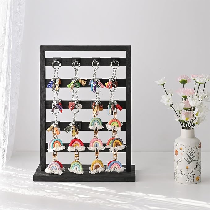 Ikee Design Free Assemble 2 Pcs Set Wooden Jewelry Display Rack - Image 8