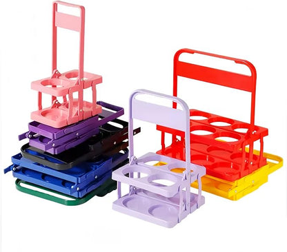 Foldable Beer Carrier 2/4/6 Pack, Heavy-Duty Plastic Drink Caddy, Portable by Unknown