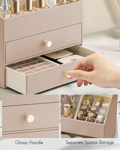 Vlando Makeup Organizer for Vanity, Large Capacity Countertop Organizer - Image 3