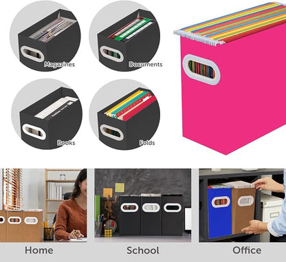 Hanging File Organizer, Cardboard File Folder Organizer - Image 3