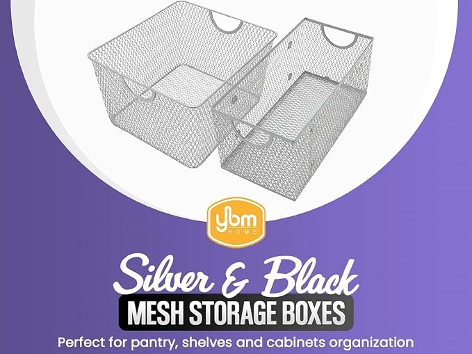 YBM HOME Kitchen Pantry Organizer Wire Baskets - Image 2