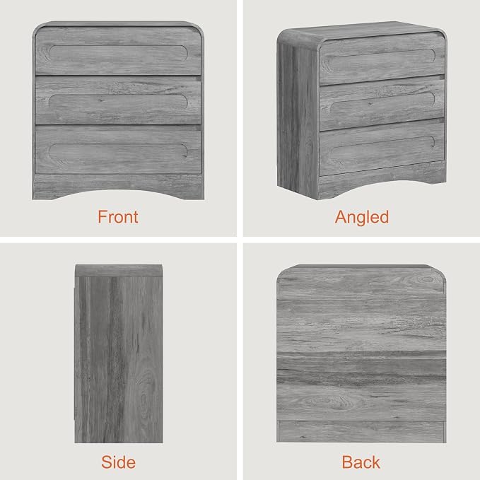 3 Drawer Dressers for Bedroom, Large Modern Dressers - Image 8
