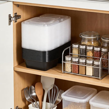 100 Pack32 oz Meal Prep Containers, 2-Compartment Reusable Food Storage - Image 8