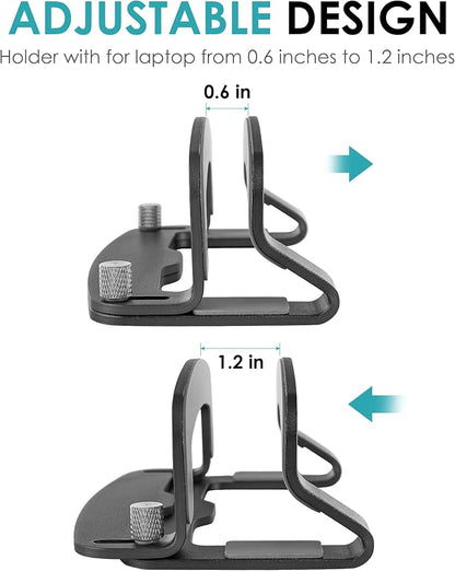 LOTEYIKE Aluminum Vertical Laptop Stand, MacBook Pro Laptop Vertical Stand Dock - Image 3