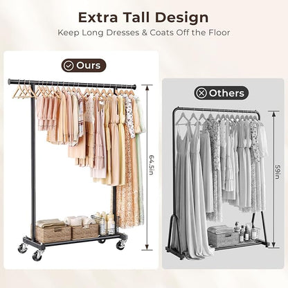 Clothing Rack for Hanging Clothes, Metal Garment Hanger Rack - Image 3
