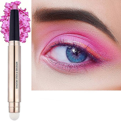 Pink Eyeshadow Stick Makeup, Highlighter Matte Cream Eye Shadow Pencil by SAUBZEAN
