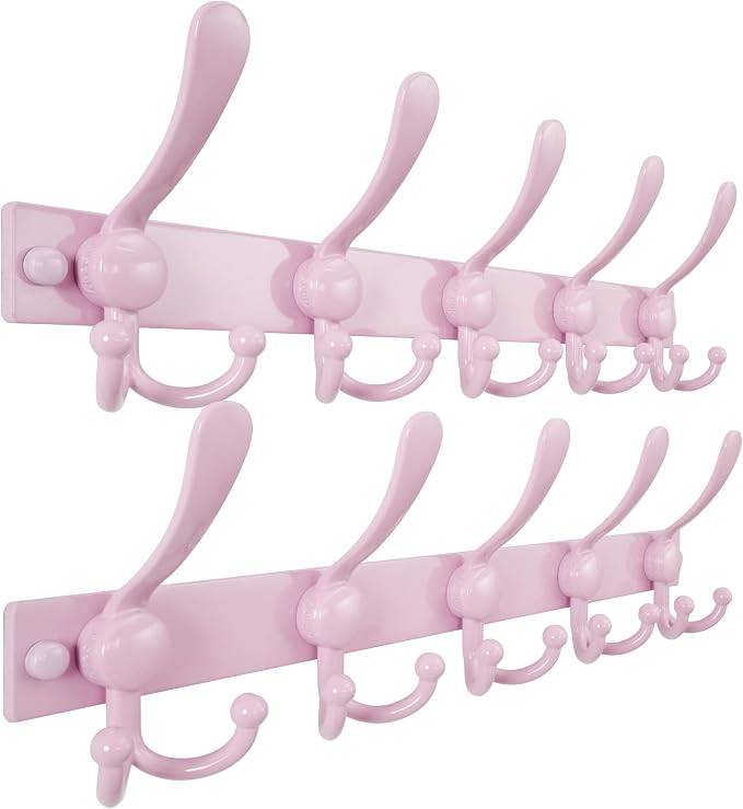 Dseap Coat Rack Wall Mount 2.0 Pro: Heavy Duty 300% Thicker, Stainless Steel by Dseap