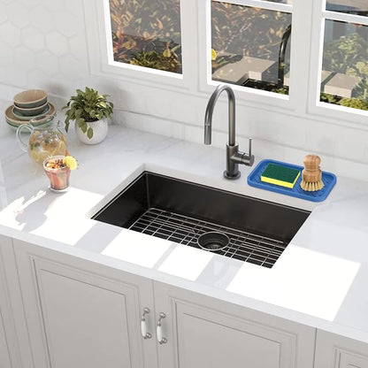 EG-SIPRO Silicone Sponge Holder, Large 10" Kitchen Sink Organizer Tray - Image 6