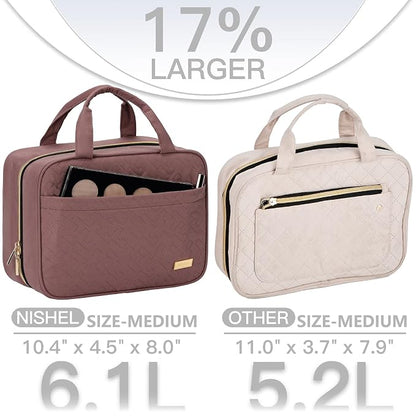 NISHEL Travel Toiletry Bag for women, Portable Hanging Organizer for - Image 3