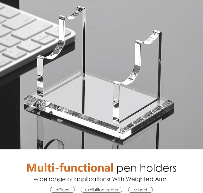 SANRUI 2 Tier Acrylic Pen Holder Display Stand, Fountain Pen Pencil Makeup - Image 7
