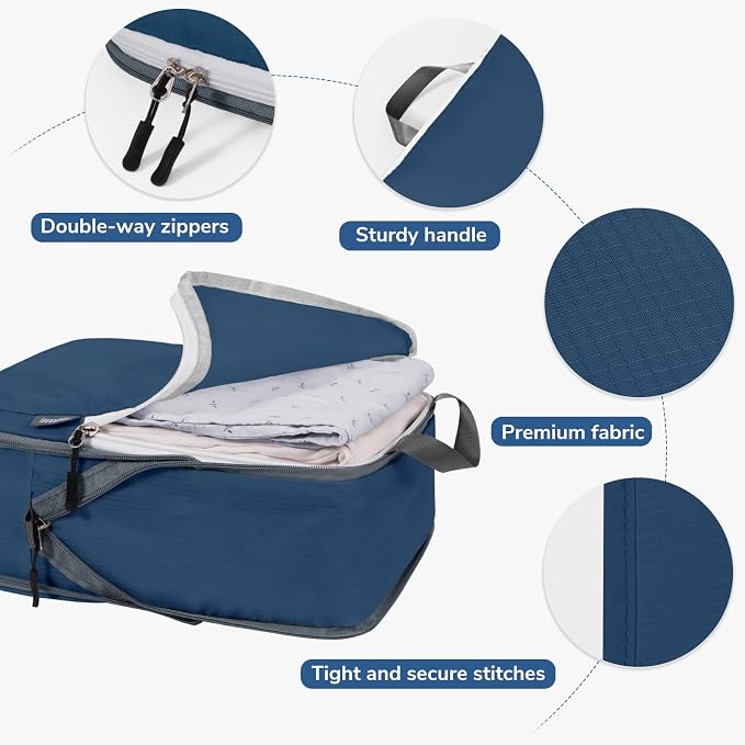 CherryNow Compression Packing Cubes, 7 Set Packing Cubes - Image 4