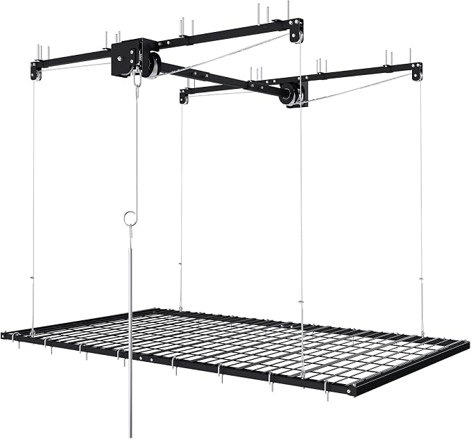 4x8 FT Overhead Garage Storage Rack by Unknown