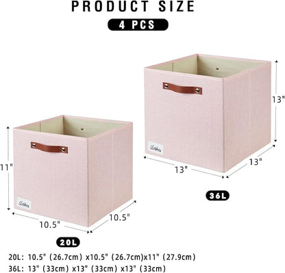 Collapsible Fabric Storage Cube Bins - Image 2