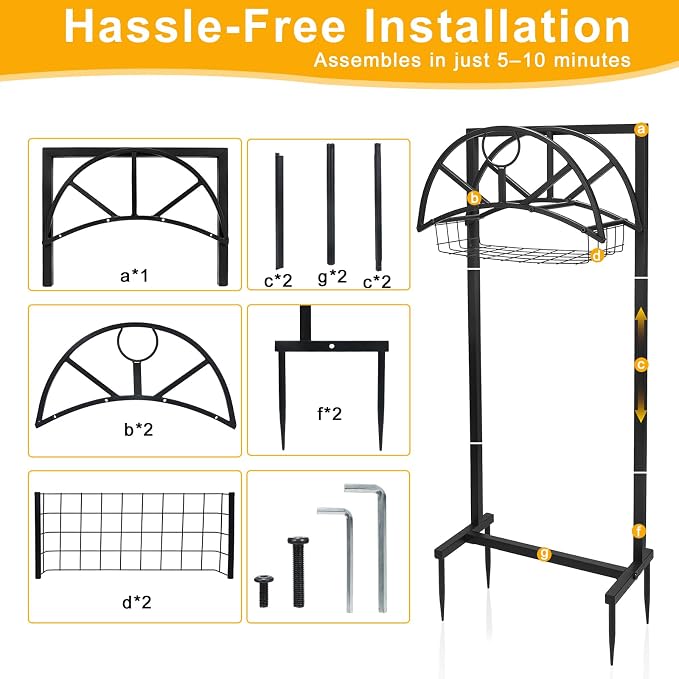 ZEMIRO CHARGE Heavy Duty Garden Hose Holder - Image 3