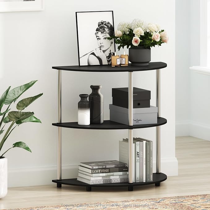 Furinno Frans Turn-N Half Round Console Table - Image 2