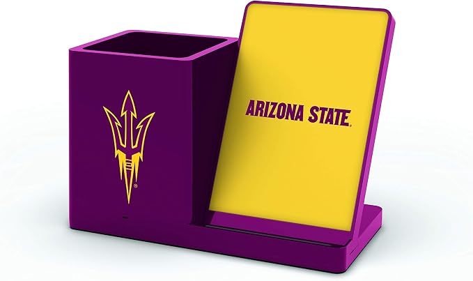 SOAR NCAA Unisex Cell Phone Wireless Charging Stand and Desktop Organizer by SOAR