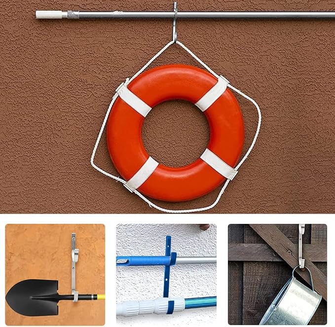 Swimming Pool Aluminum Pole Hanger Set, - Image 5