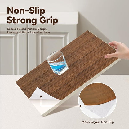 Drawer Shelf Liner for Kitchen Cabinets, Non Adhesive Slip Resistant Shelf - Image 3