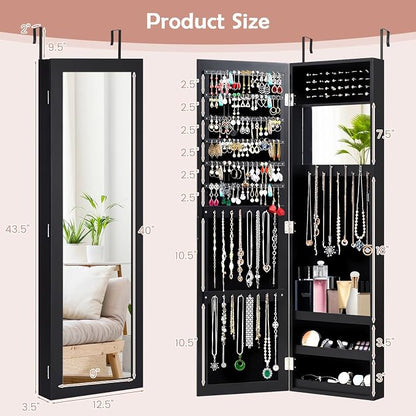 HAPPYGRILL Wall Mounted Jewelry Cabinet - Image 7