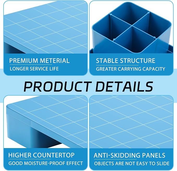 1 Pcs Plastic Pallet for Basement Storage Easy Stack Lightweight Floor Pallet - Image 3