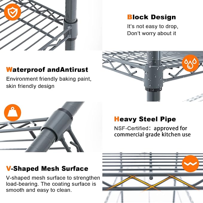 Land Guard 5 Tier Storage Racks and Shelving - Image 4