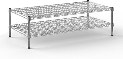 24" Deep x 48" Wide x 14" Height Wire Shelving Kit | 2-Tier | NSF Commercial by Regal+Altair